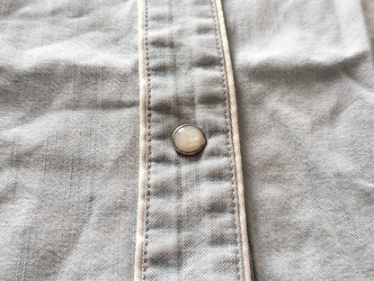 (10462_0164) GUCCI GUCCI Denim Western Shirt Snap Button Shirt