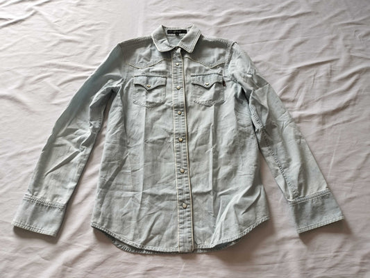 (10462_0164) GUCCI GUCCI Denim Western Shirt Snap Button Shirt