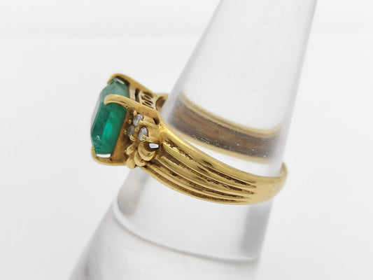 E2.51ct D0.08ct 750 4.8g Ring 