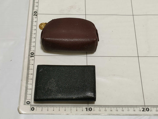 CHANEL Caviar Skin Coin Case Key Case *2 Key Case/Key Holder