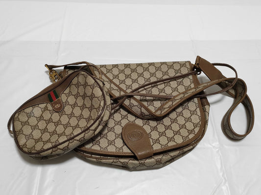 GUCCI GG Supreme Old/Sherry etc. Shoulder Bag Set