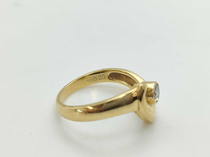 D0.20ct K18 3.4g Ring 