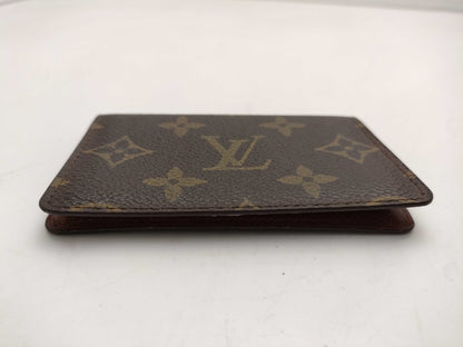 LOUIS VUITTON Monogram Bifold Business Card Case, Made in 1989, Card Case, Pass Case, Business Card Case