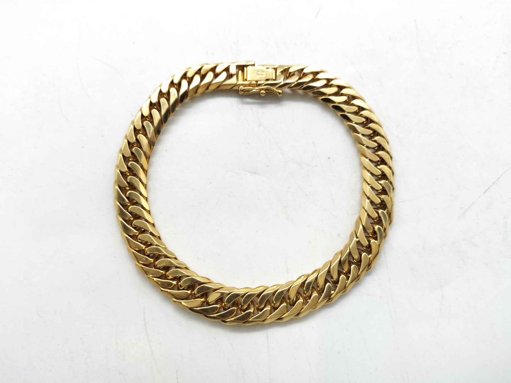 Kihei 6-sided double K18 27.0g bracelet/bangle 