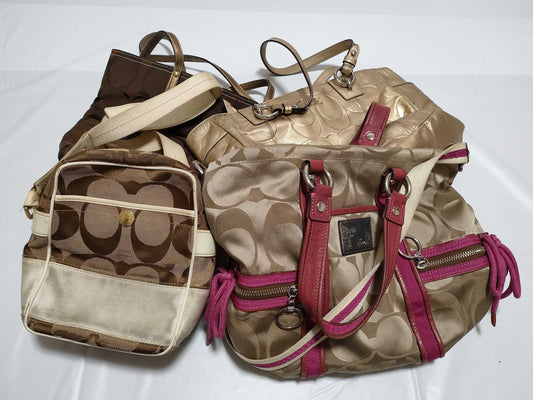 COACH Signature Handbag Shoulder Pouch 11098/F17727 etc. *4 Handbags