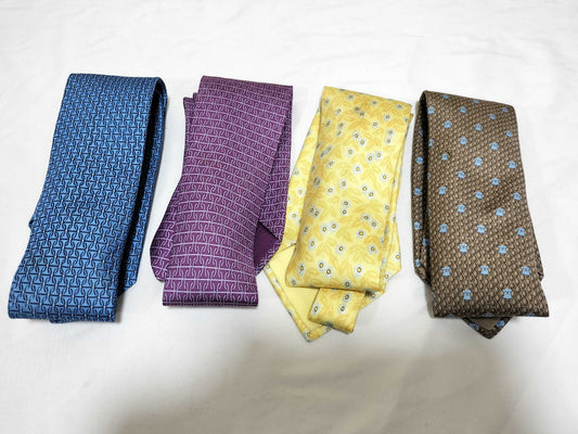 HERMES 4-piece tie set