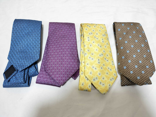 HERMES 4-piece tie set