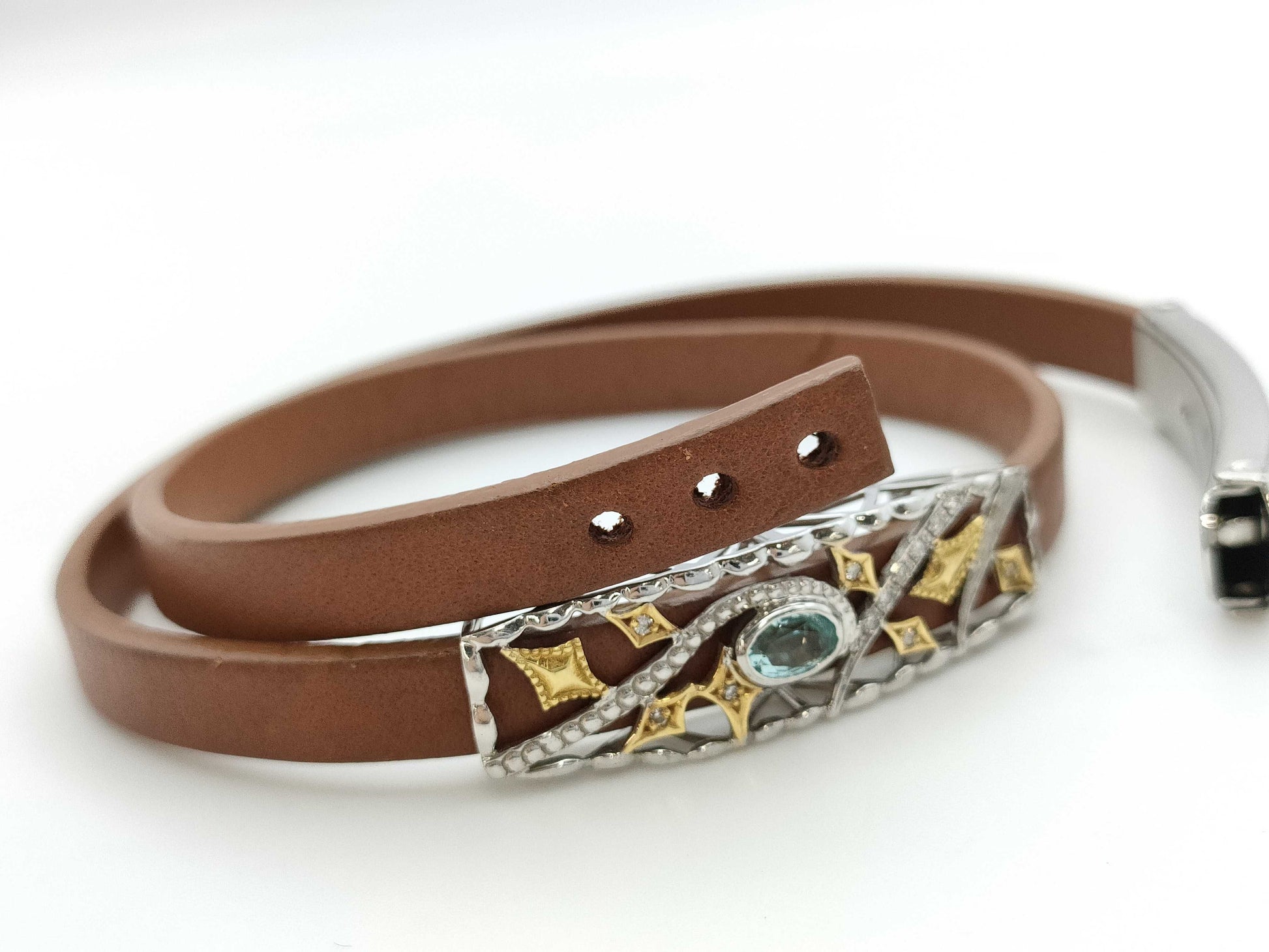 TL 0.51ct D 0.08ct K18WG 5.2g Bracelet/Bangle 