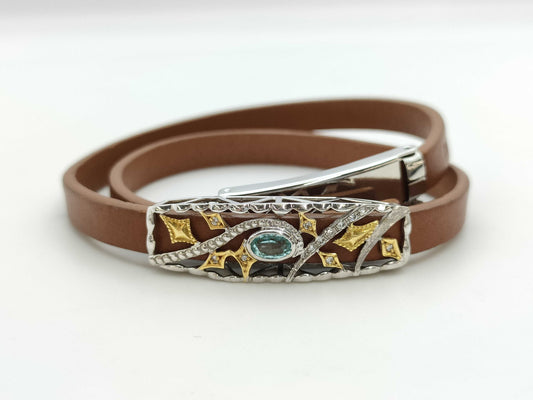 TL 0.51ct D 0.08ct K18WG 5.2g Bracelet/Bangle 