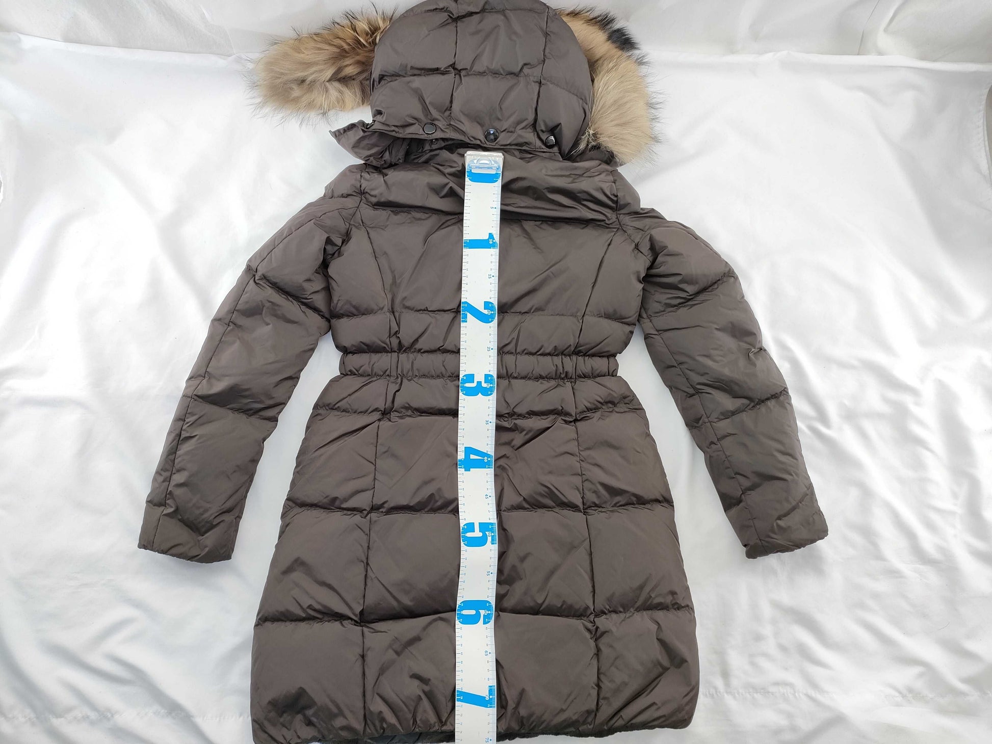 COACH Down Jacket Coat Long Fur Jacket