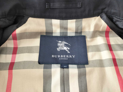 (10462_0210) BURBERRY Trench Coat Black 40 Coat