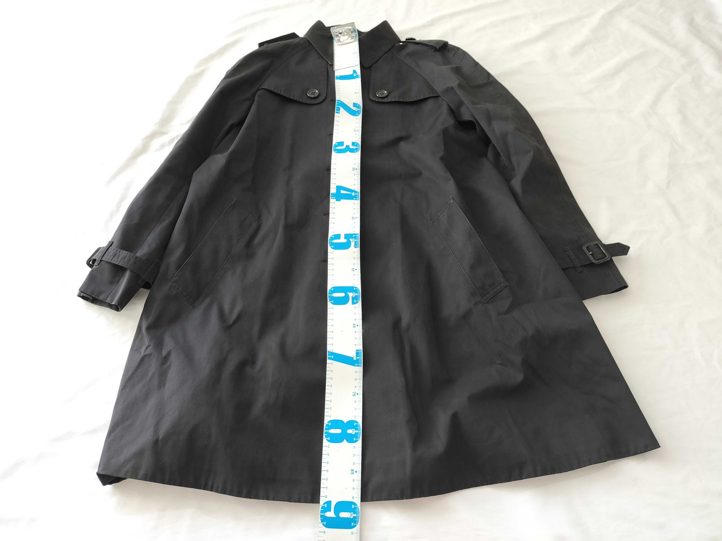 (10462_0210) BURBERRY Trench Coat Black 40 Coat