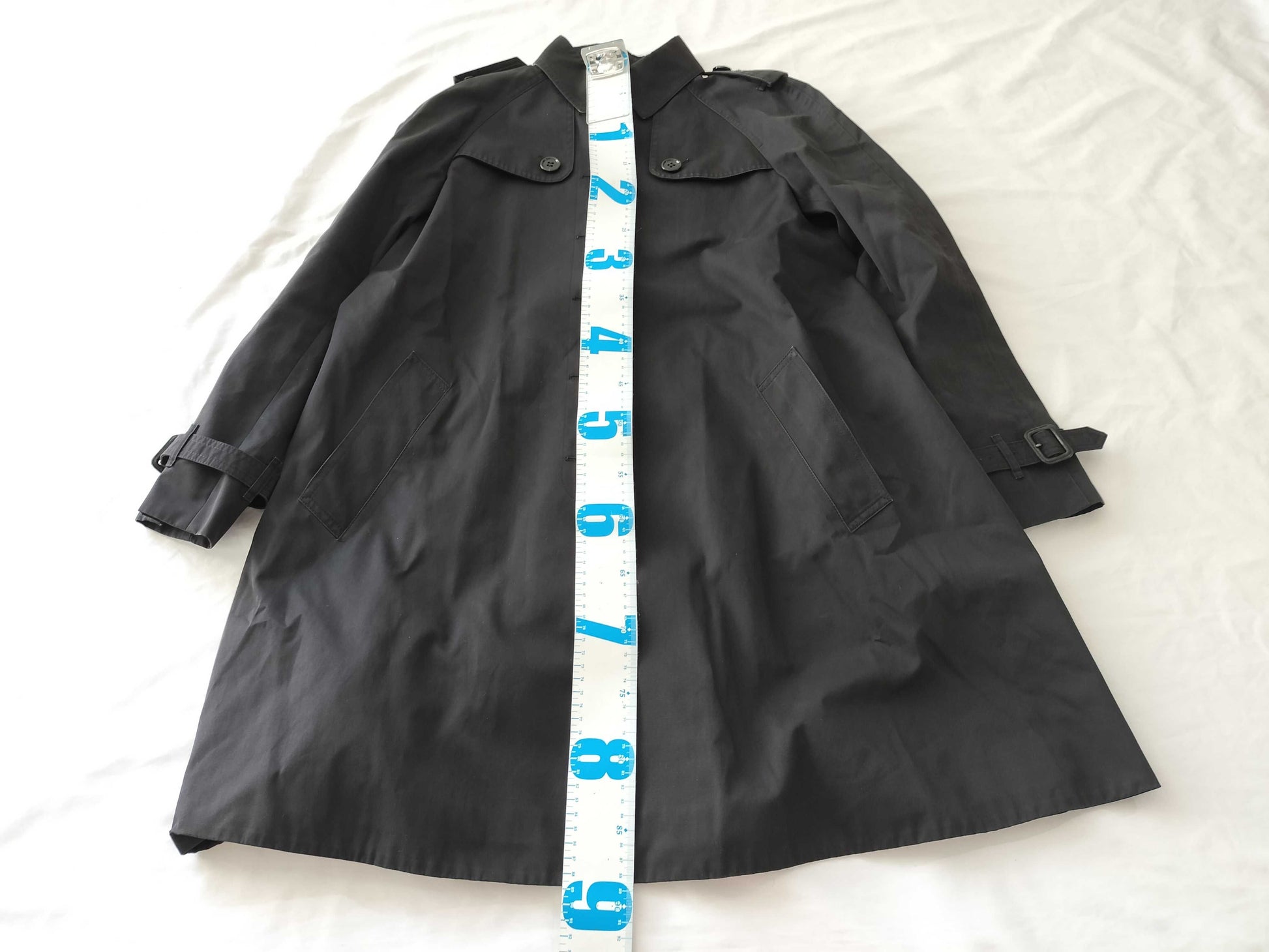 (10462_0210) BURBERRY Trench Coat Black 40 Coat