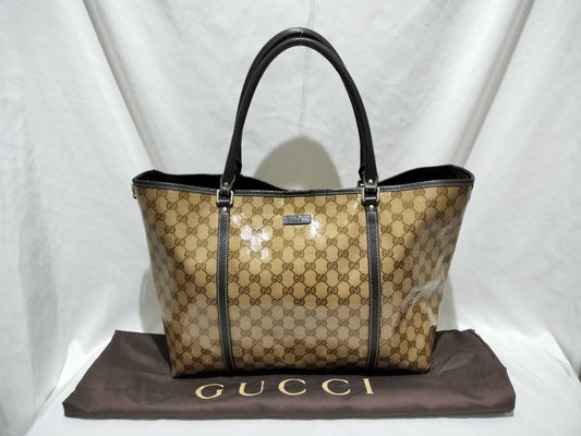 GUCCI GG Canvas Coated Canvas Tote Bag