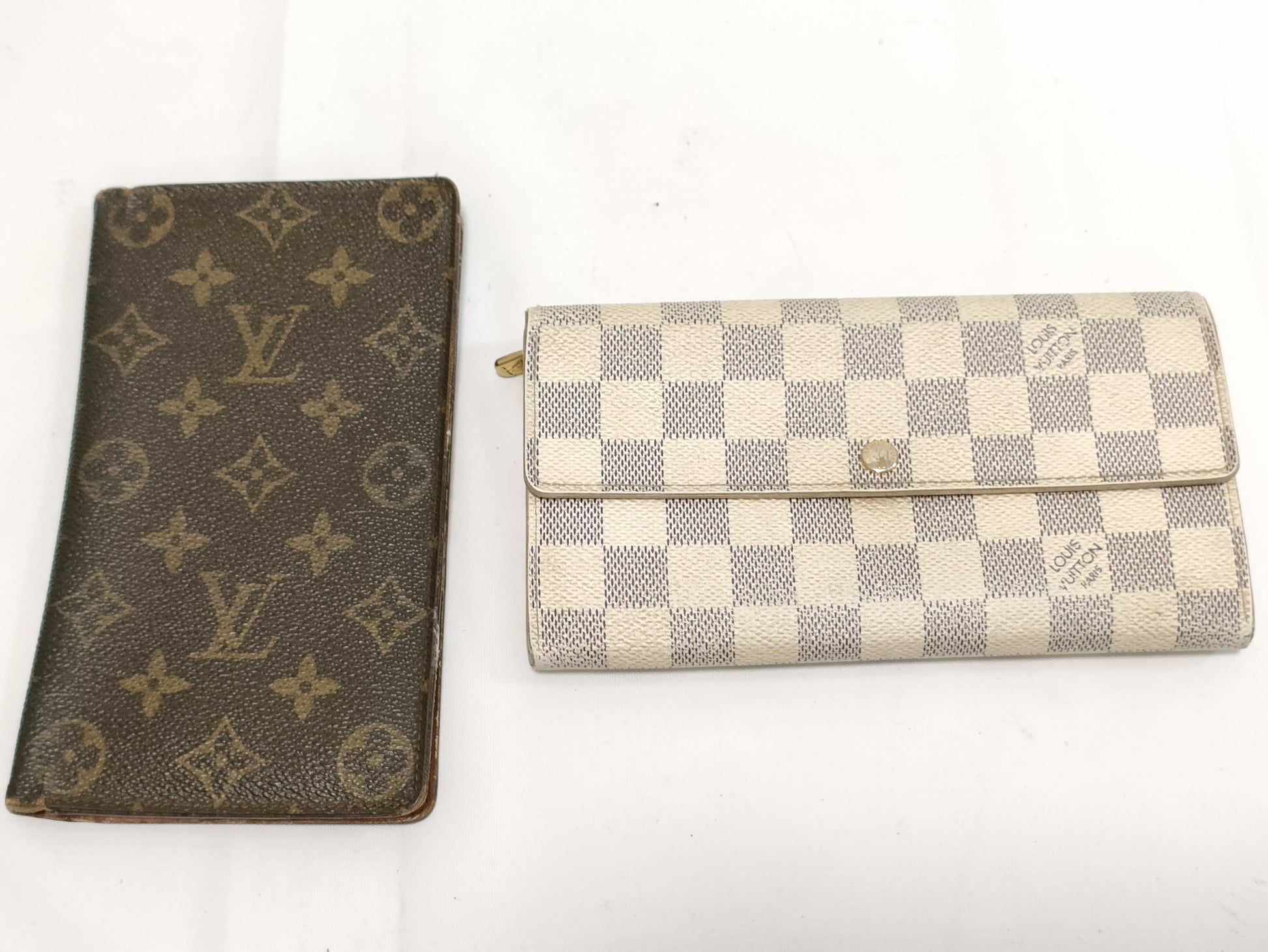 LOUIS VUITTON Damier Azur Sarah/Monogram Cardy Wallet