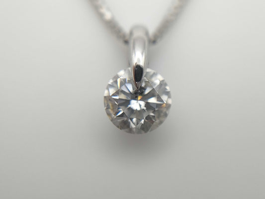 D0.62ct Pt900/Pt850 3.1g Necklace 