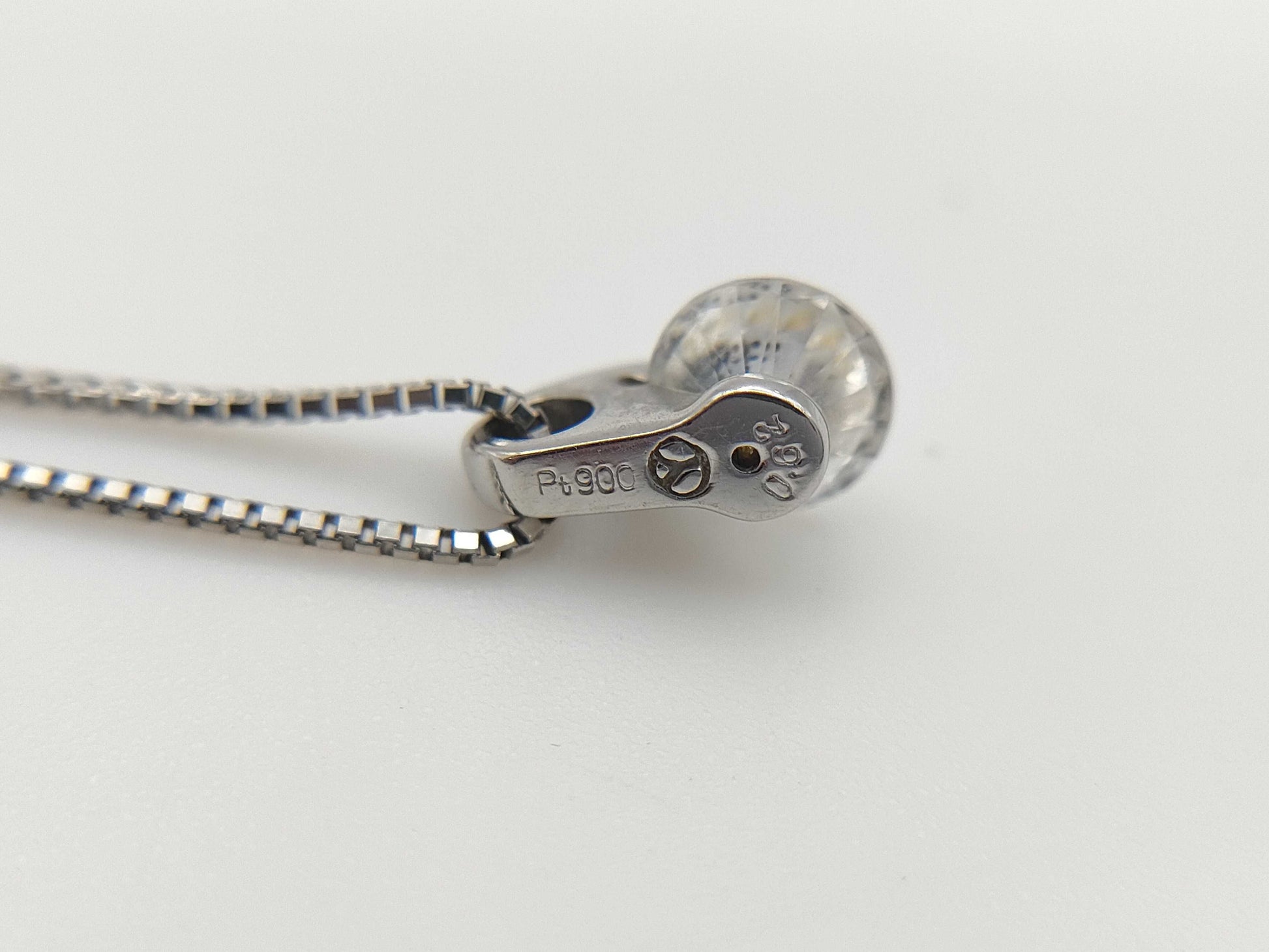 D0.62ct Pt900/Pt850 3.1g Necklace 