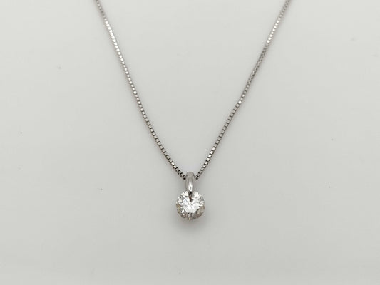 D0.62ct Pt900/Pt850 3.1g Necklace 