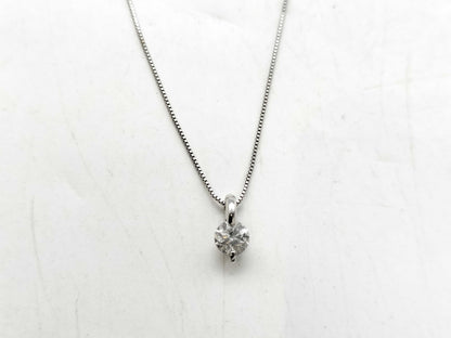 D0.40ct K18WG 1.5g Necklace 