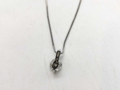 D0.40ct K18WG 1.5g Necklace 