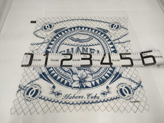 (10462_0148) CHANEL Cotton Scarf