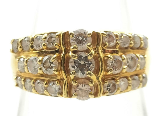 D1.00ct K18 5.2g Ring 