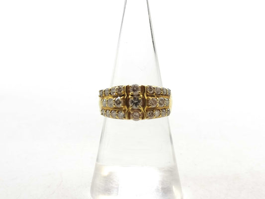 D1.00ct K18 5.2g Ring 