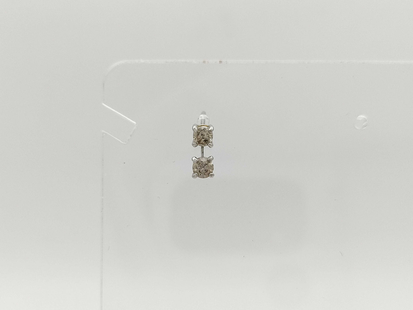 D0.20ct Pt900 0.5g Earrings 