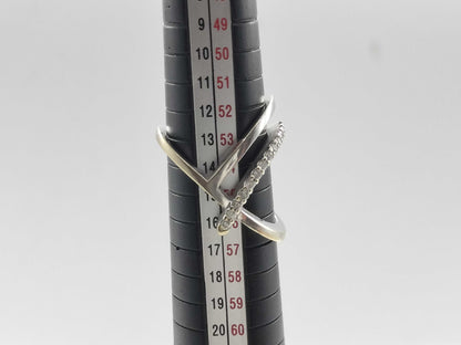 D0.22ct K18WG 8.6g Ring 