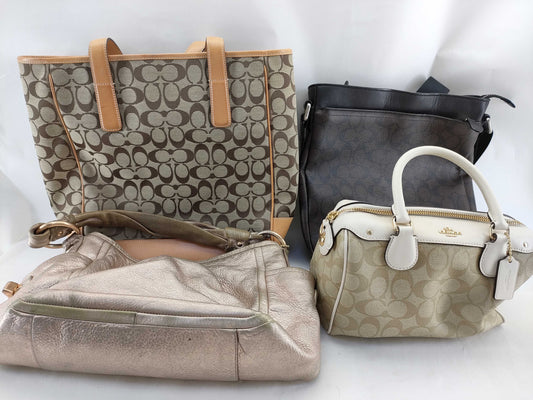 COACH Signature Mini Boston and 4 other tote bags
