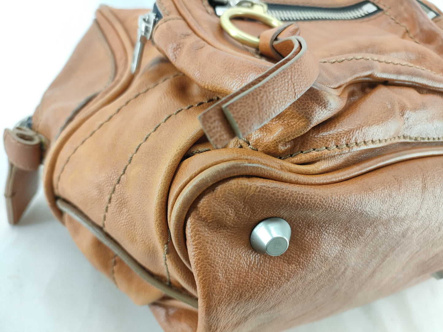 (10460_0132)chloe Betty Leather Boston Bag Boston Bag