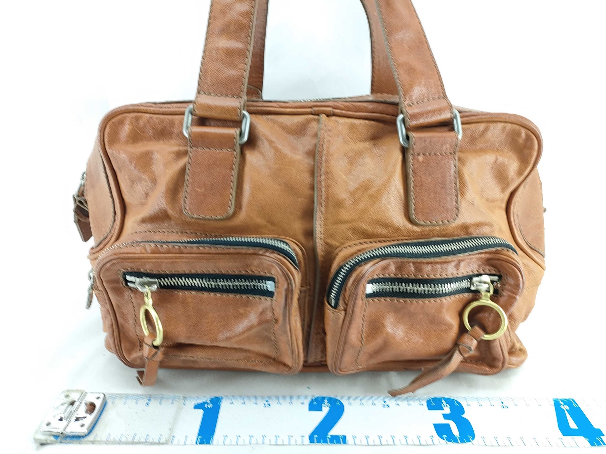(10460_0132)chloe Betty Leather Boston Bag Boston Bag