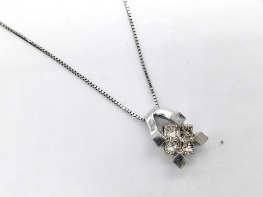D0.75ct PT900/850 5.4g Necklace 