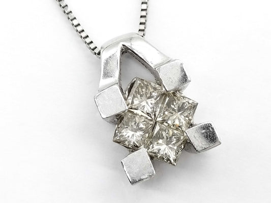 D0.75ct PT900/850 5.4g Necklace 