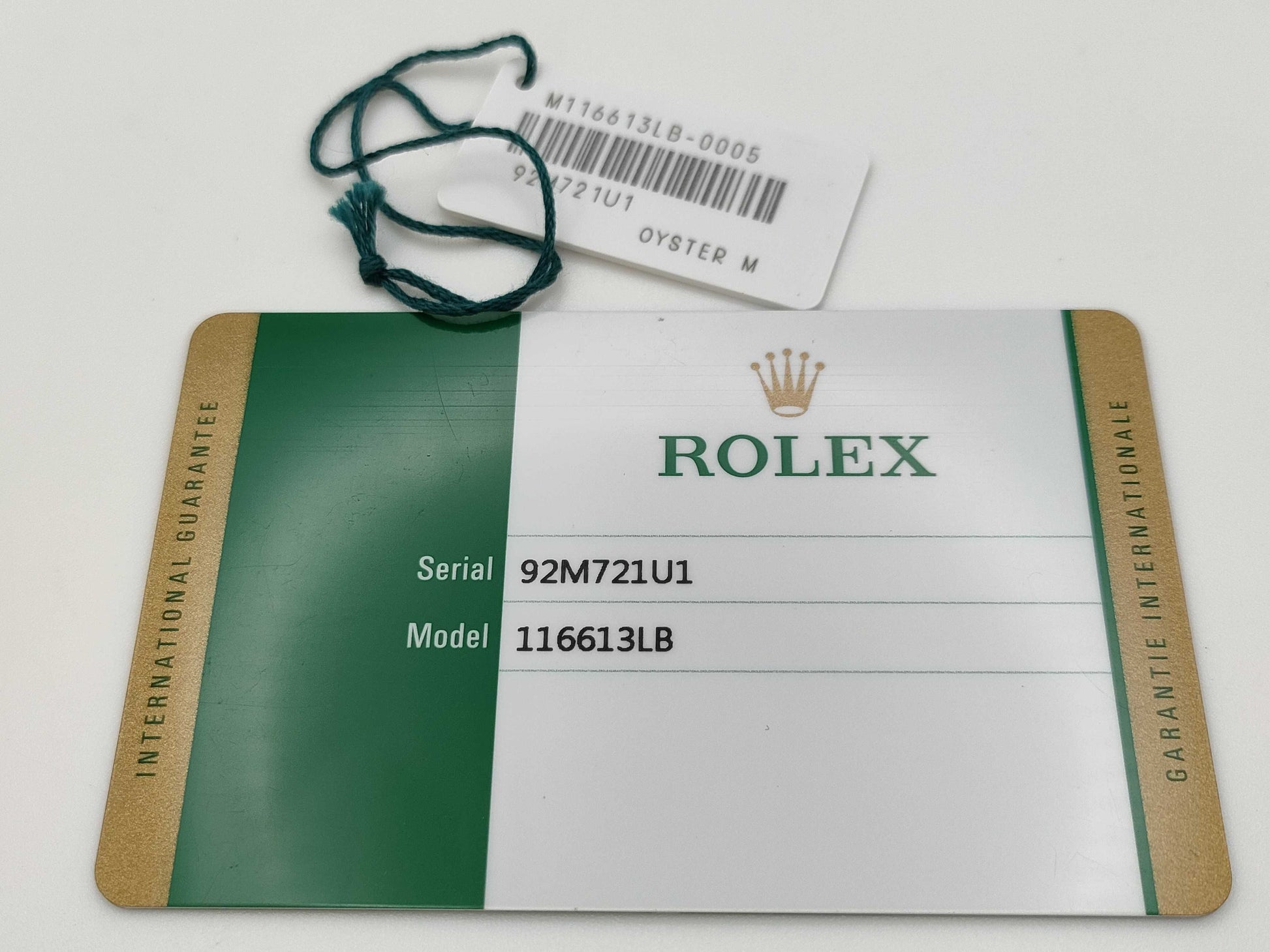 ROLEX 116613LB 92M721U1 Blue Dial Men's Watch