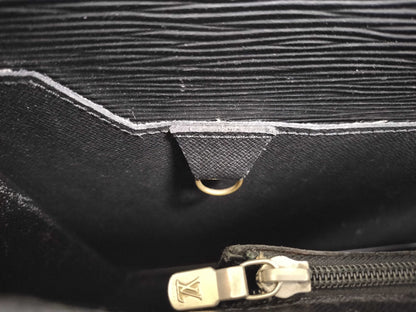 LOUIS VUITTON Epi briefcase black business bag
