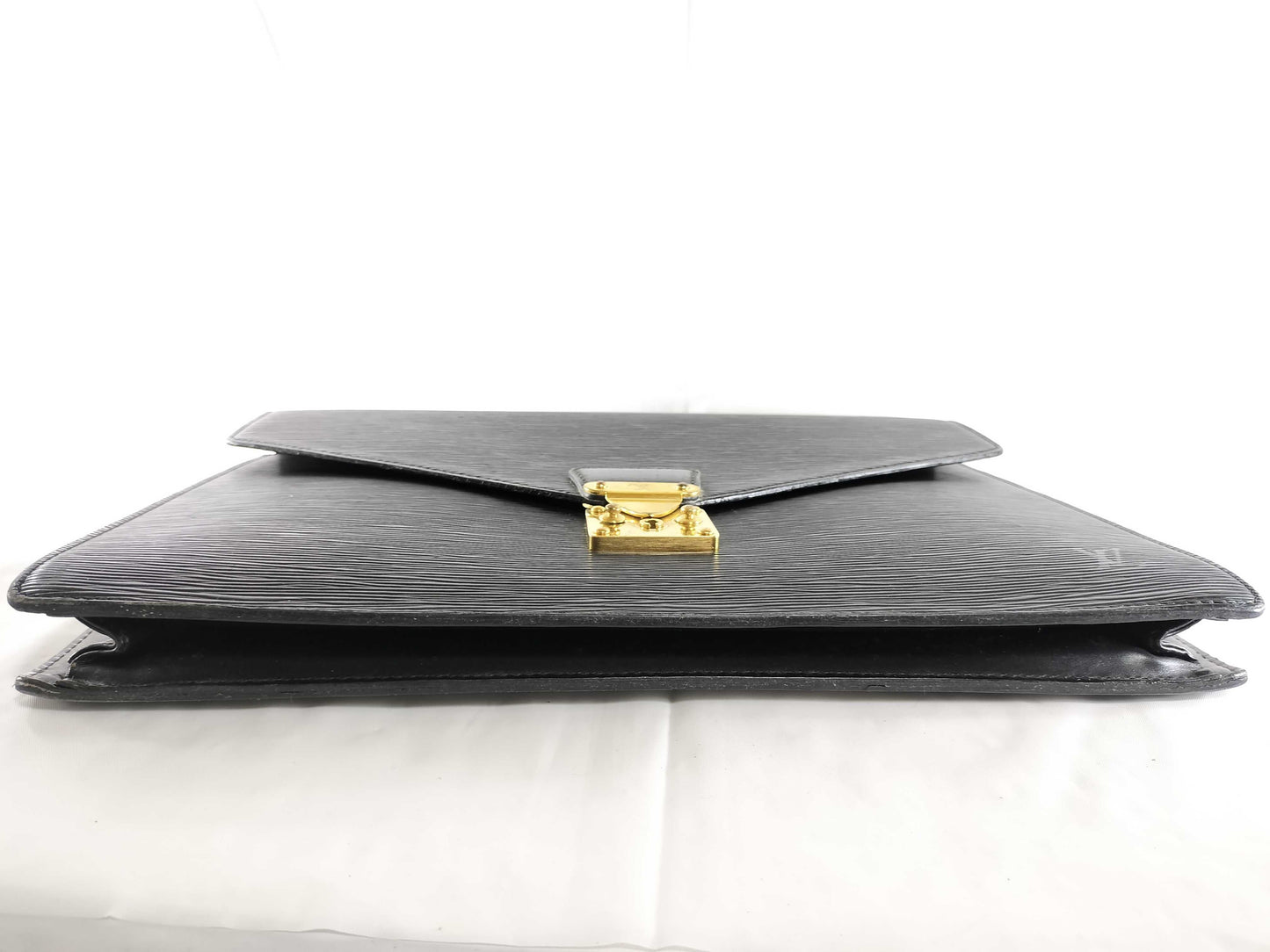 LOUIS VUITTON Epi briefcase black business bag