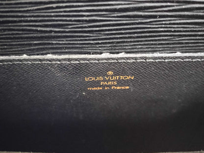 LOUIS VUITTON Epi briefcase black business bag