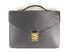 LOUIS VUITTON Epi briefcase black business bag