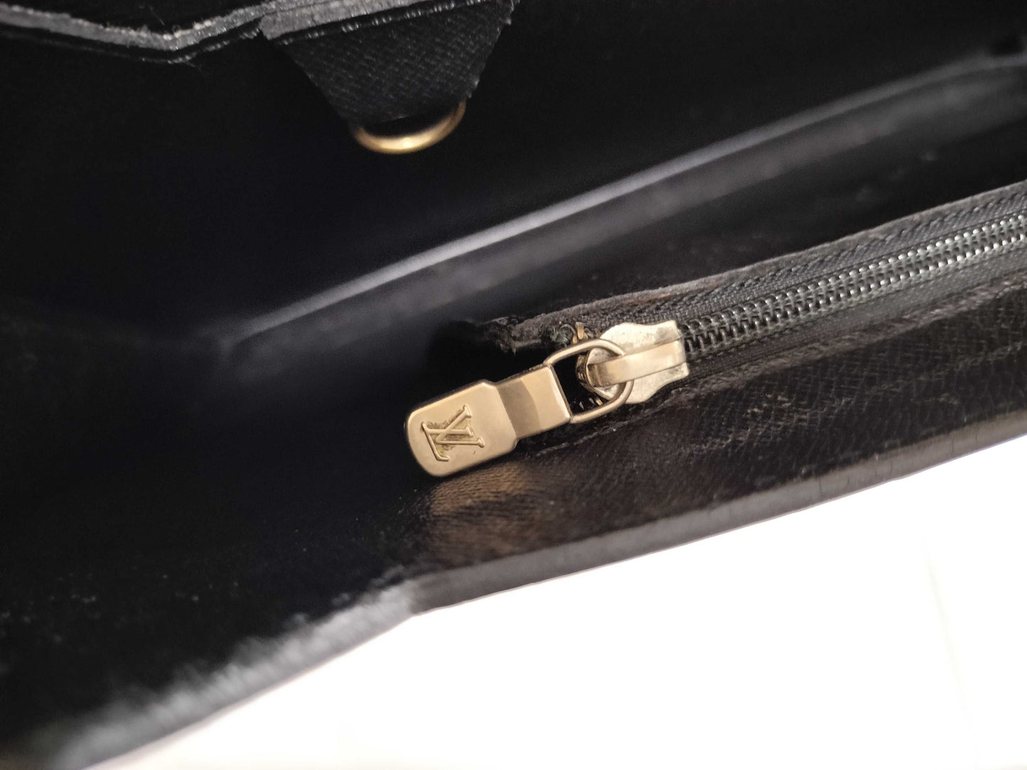 LOUIS VUITTON Epi briefcase black business bag