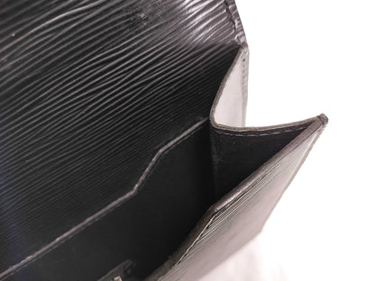 LOUIS VUITTON Epi briefcase black business bag