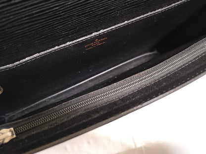 LOUIS VUITTON Epi briefcase black business bag