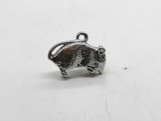 Dunhill Mouse Motif SV925 5.6g Tie Pin/Cufflinks