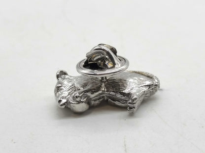 Dunhill Mouse Motif SV925 5.6g Tie Pin/Cufflinks
