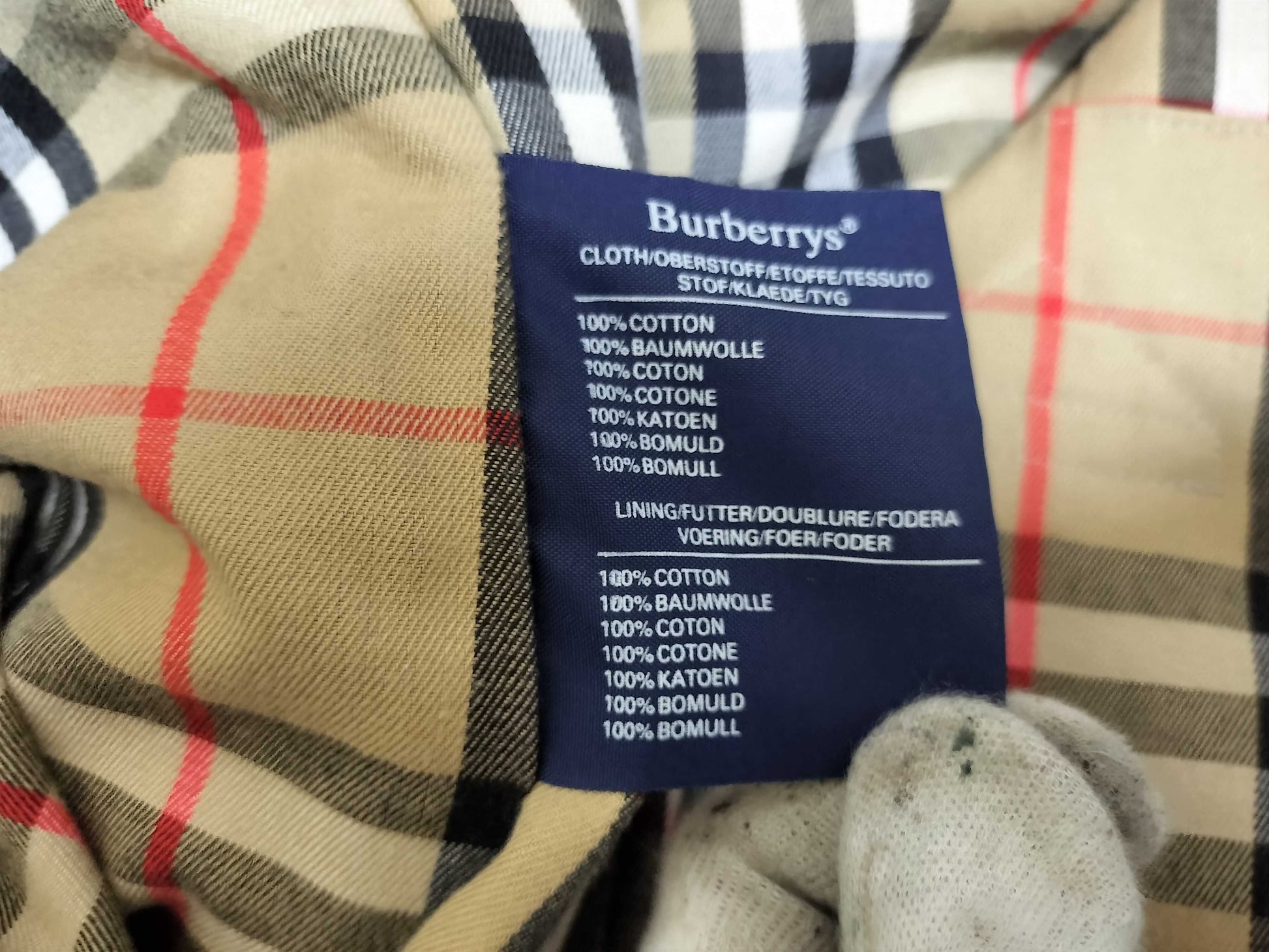 BURBERRY Nova Check Men's Long Coat