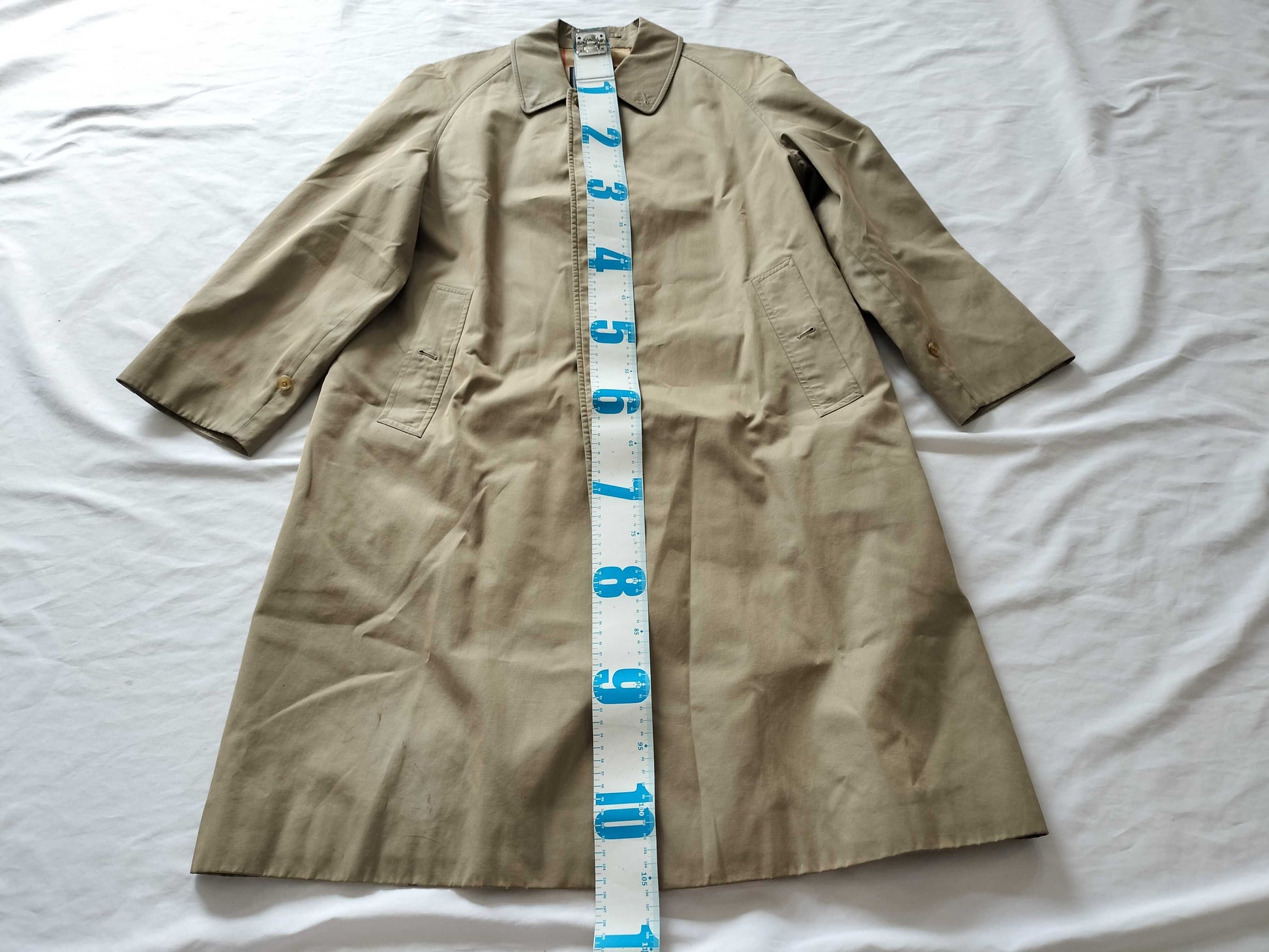 (10462_0214) BURBERRY Nova Plaid Trench Coat Coat