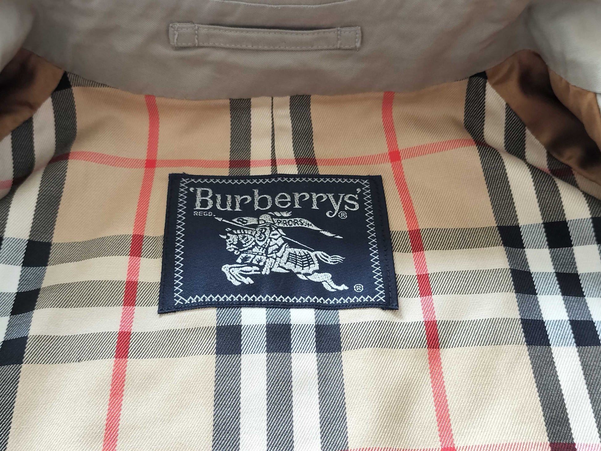 (10462_0214) BURBERRY Nova Plaid Trench Coat Coat