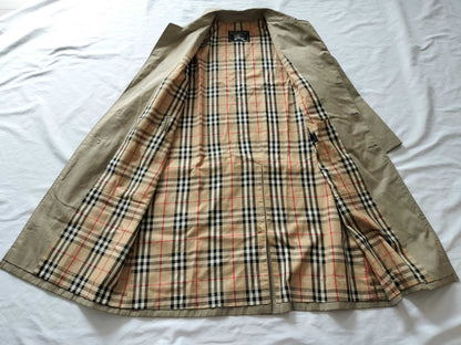 (10462_0214) BURBERRY Nova Plaid Trench Coat Coat