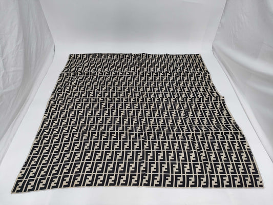 (10462_0260) FENDI Zucca White Scarf