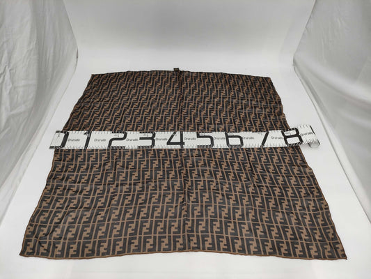 (10462_0261) FENDI Zucca Brown Scarf